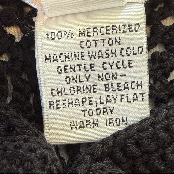 Talbots Hand Knit Cardigan Size M Black - Picture 8 of 9